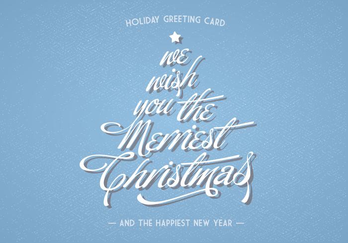 Christmas Lettering Holiday Greeting Card Vector Christmas Lettering Holiday Greeting Card Vector