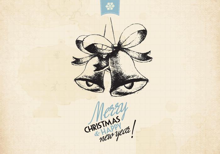 Vintage Holiday Jingle Bells Vector Vintage Holiday Jingle Bells Vector