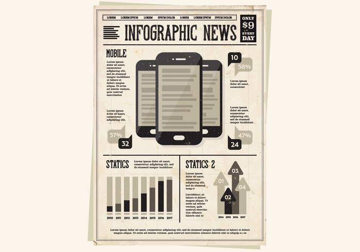 Newspaper Mobile Icons Vector Newspaper Mobile Icons Vector