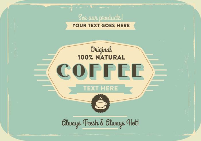 1960s Coffee Logo Vector 1960s Coffee Logo Vector