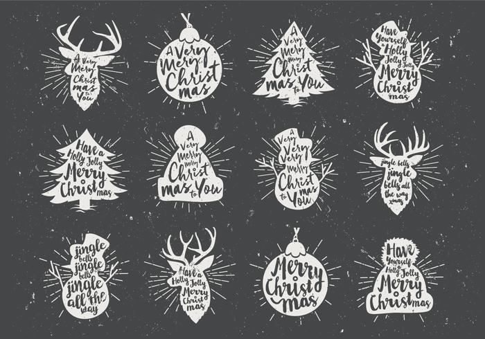 Chalkboard Christmas Icon Vector Chalkboard Christmas Icon Vector