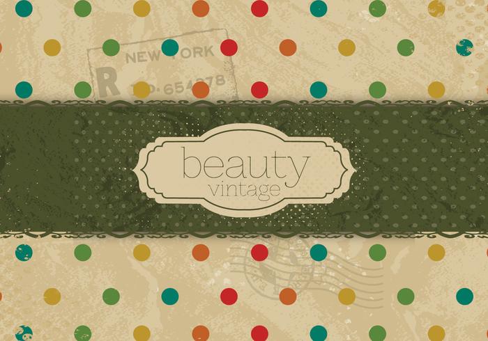Colorful Polka Dot Beauty Vector Colorful Polka Dot Beauty Vector