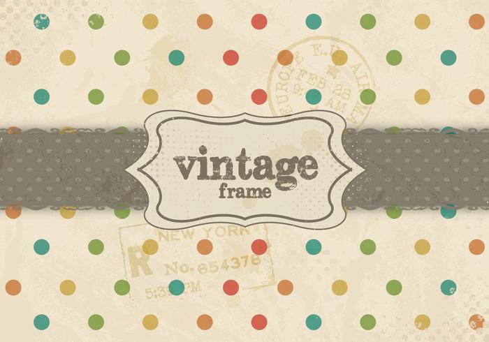 Vintage Rainbow Dot Pattern Vector Vintage Rainbow Dot Pattern Vector