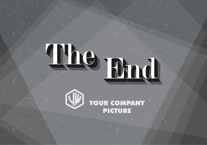 Serif The End Title Card Vector Serif The End Title Card Vector