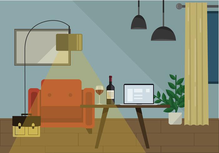 Vector Livingroom Illustration Vector Livingroom Illustration