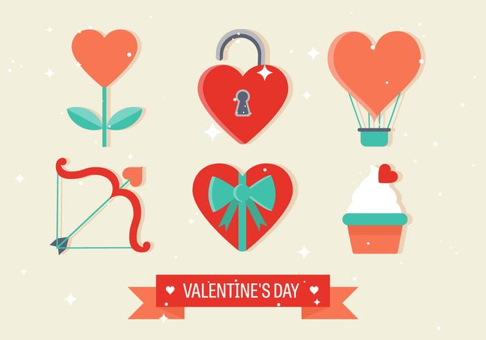 Vector Valentine's Day Elements Vector Valentine's Day Elements