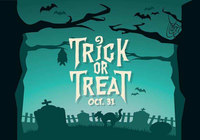 Chilling Trick-Or-Treat Vector Chilling Trick-Or-Treat Vector
