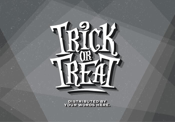 Trick-or-Treat Old Film Vector Trick-or-Treat Old Film Vector