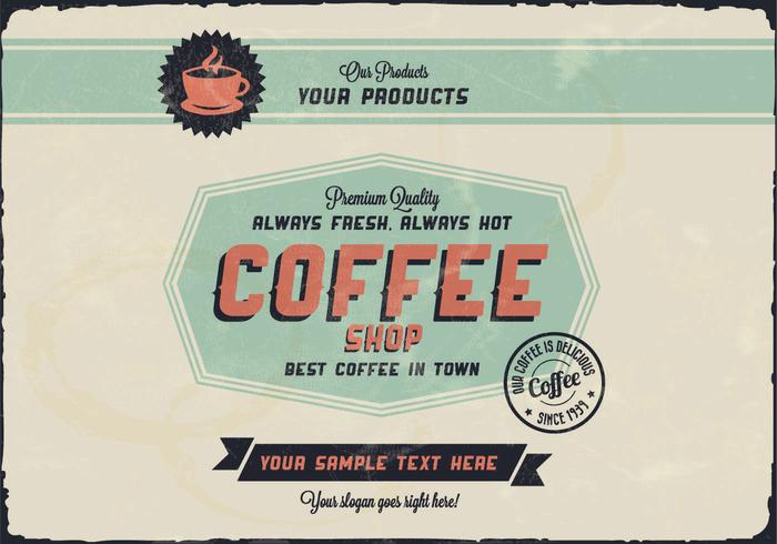 Octagon Coffee Logo Vector Octagon Coffee Logo Vector
