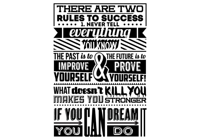 Rules For Success Vector Rules For Success Vector