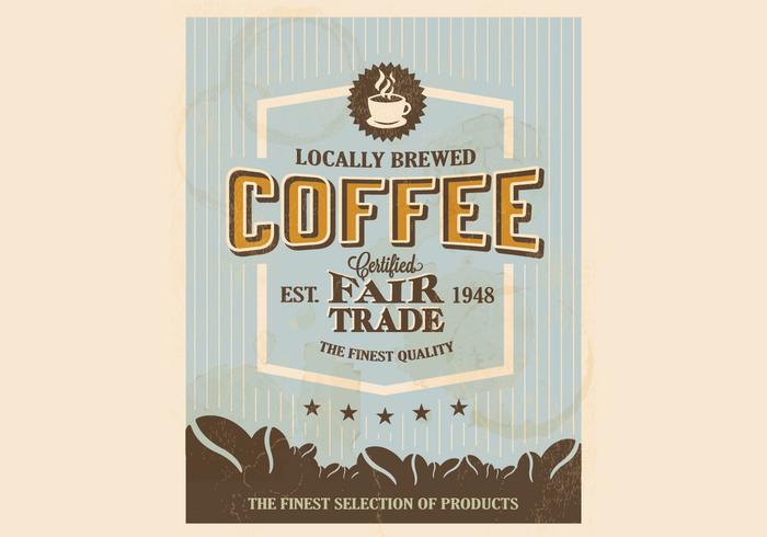 Sixties-Style Coffee Logo Vector Sixties-Style Coffee Logo Vector