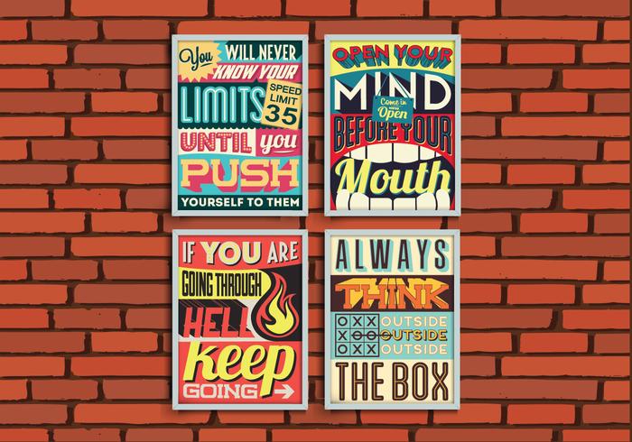 Inspirational Posters Vector Inspirational Posters Vector
