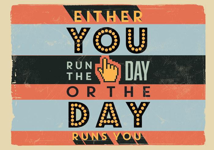 Run The Day Vector Run The Day Vector