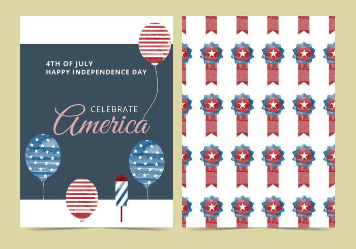 Vector 4th of July Card Vector 4th of July Card