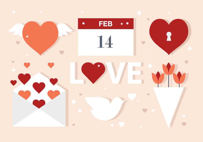 Vector Valentine's Day Elements Vector Valentine's Day Elements