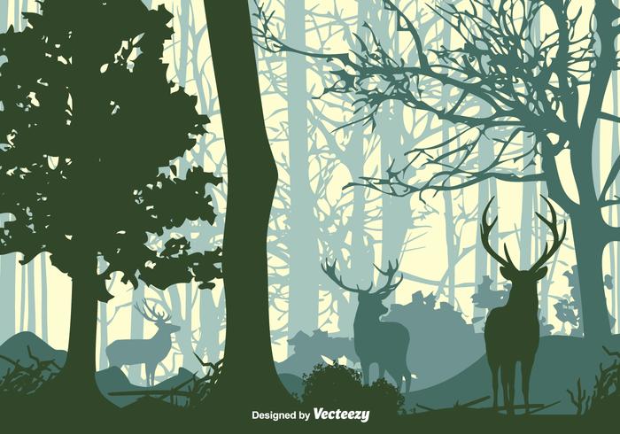 Green Forest Background Vector Green Forest Background Vector