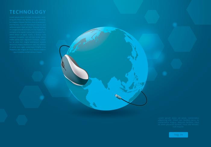 Tech Makes the World Go 'Round Vector Tech Makes the World Go 'Round Vector