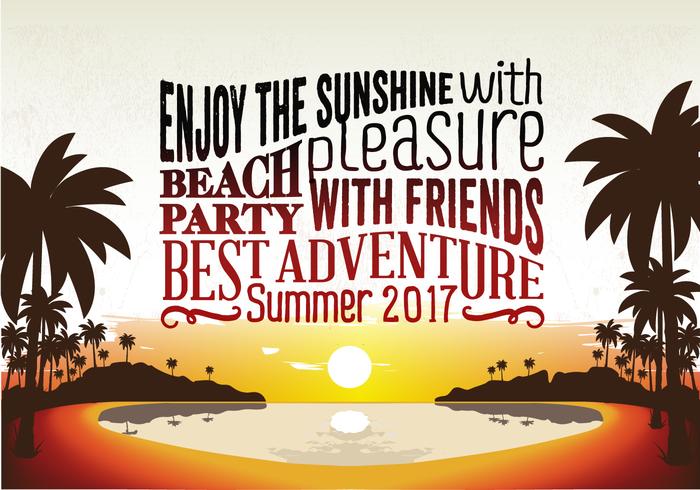 Beach Party Vector Beach Party Vector
