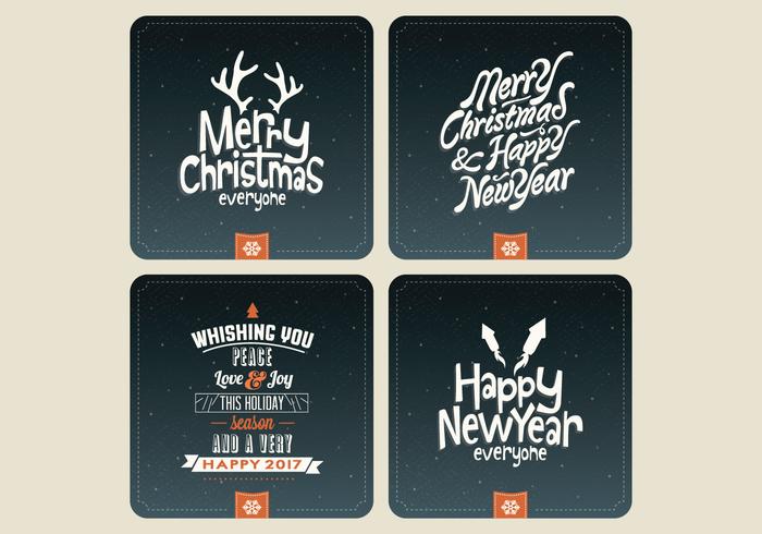 Night Sky Holiday Card Collection Vector Night Sky Holiday Card Collection Vector