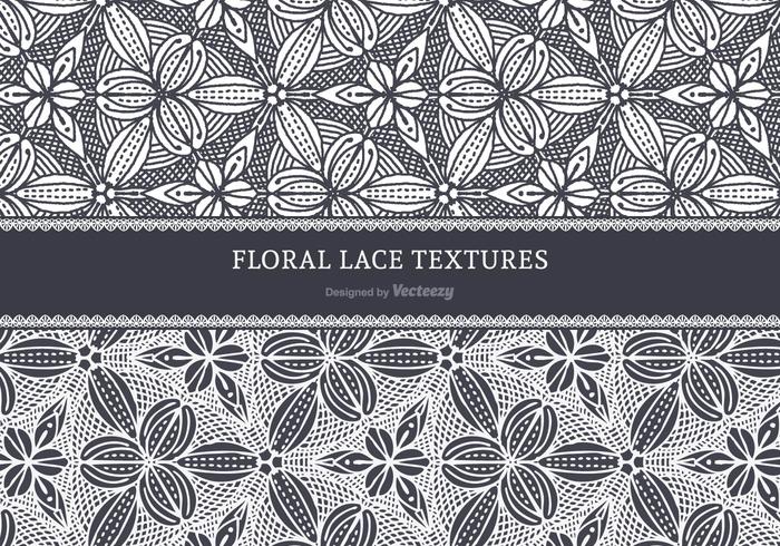 Floral Lace Vector Textures Floral Lace Vector Textures