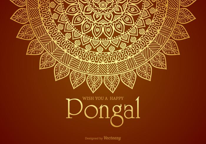 Happy Pongal Vector Card Happy Pongal Vector Card