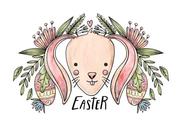 Easter Bunny Vector Background Easter Bunny Vector Background