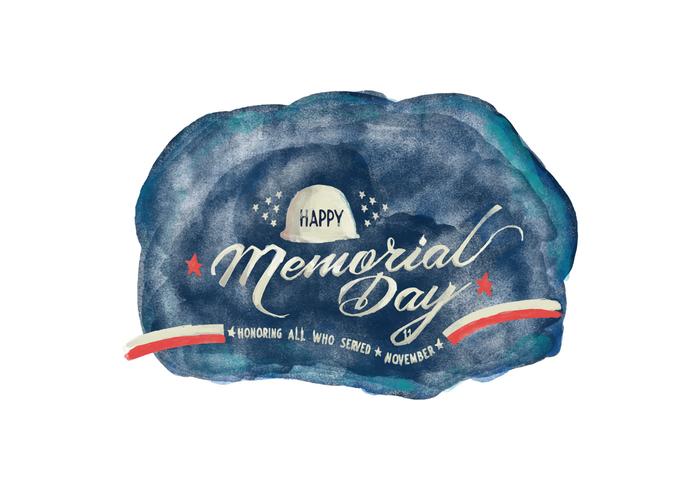 Memorial Day Watercolor Vector Memorial Day Watercolor Vector