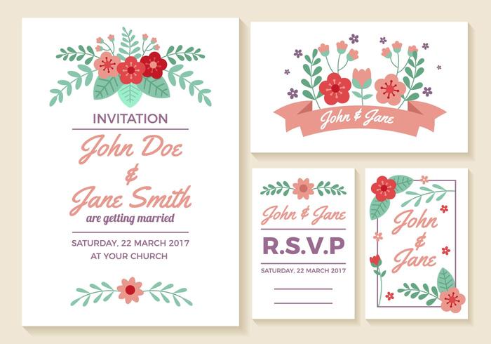 Wedding Invitation Cards Vector Wedding Invitation Cards Vector