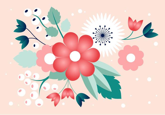 Free Spring Flower Vector Design Free Spring Flower Vector Design
