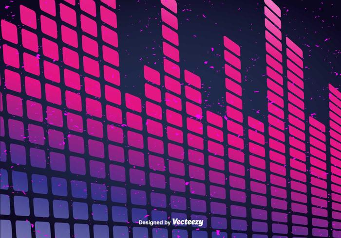 Vector Pink Sound Bars Background Vector Pink Sound Bars Background