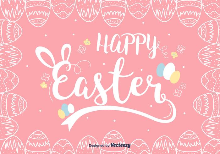 Pink Easter Background Vector Pink Easter Background Vector