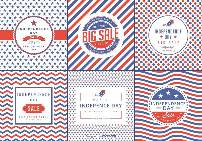 Independence Day Sale Vector Labels Independence Day Sale Vector Labels