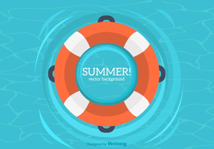 Summer Inner Tube Vector Background Summer Inner Tube Vector Background