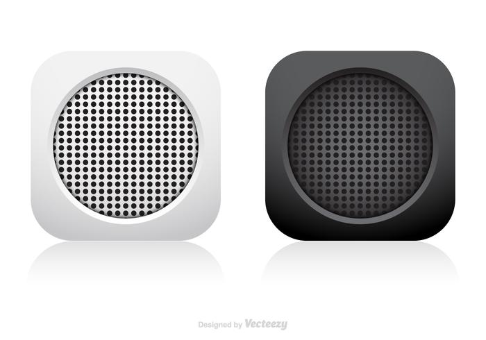 Abstract Speaker App Icon Vector Set Abstract Speaker App Icon Vector Set