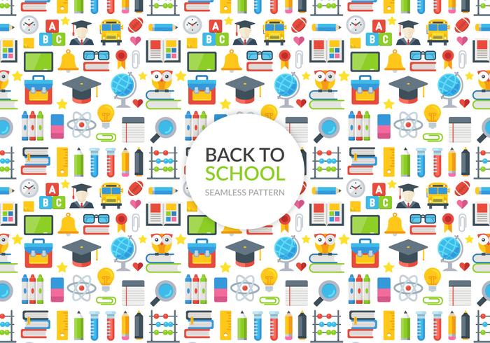 Back To School Vector Seamless Pattern Back To School Vector Seamless Pattern