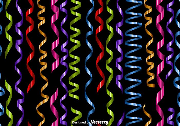 Vector Background Of Metallic Streamers Vector Background Of Metallic Streamers