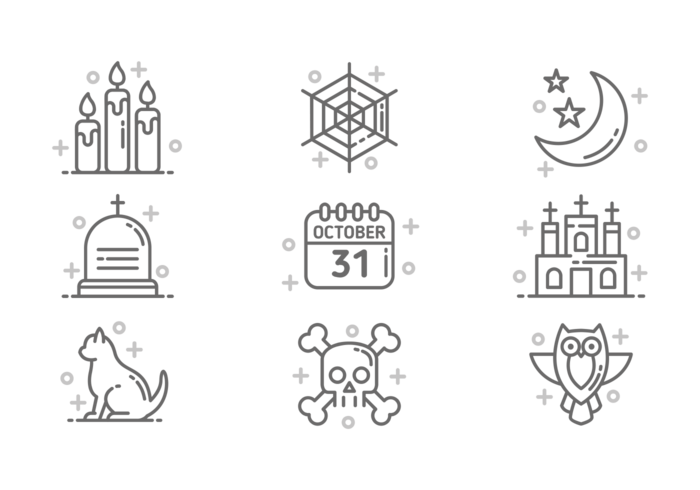 Halloween Icons Vector Halloween Icons Vector