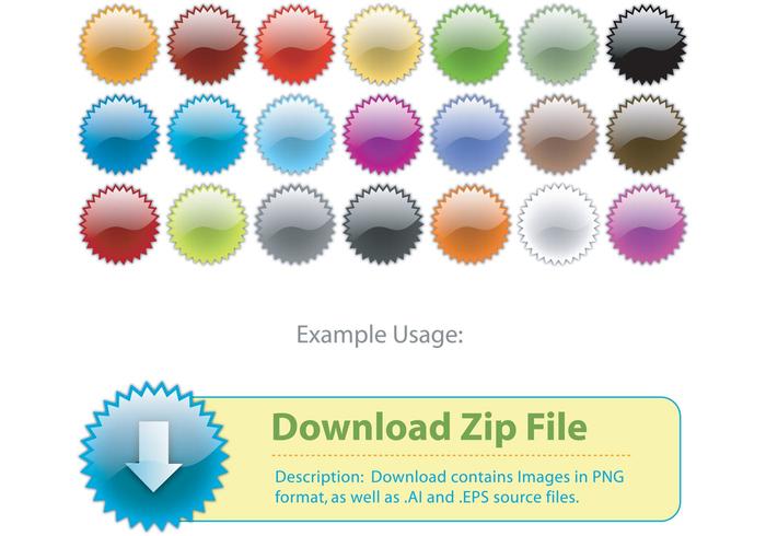Free Vector Badges - Glass Free Vector Badges - Glass