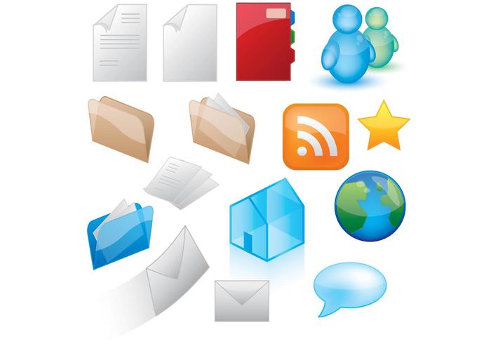 Glossy Icon Style Vector Graphics Glossy Icon Style Vector Graphics