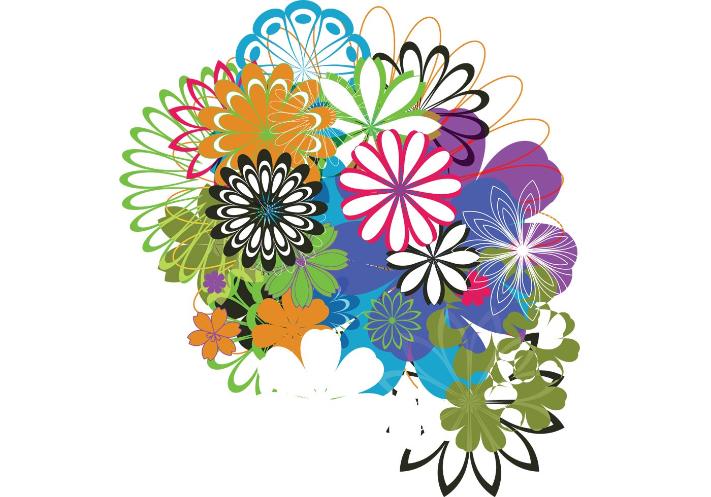 Free Free 78 Vector Free Flower Svg SVG PNG EPS DXF File