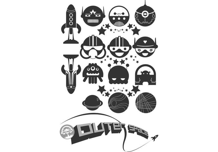 Glückliche Space Vector-Pack Glückliche Space Vector-Pack