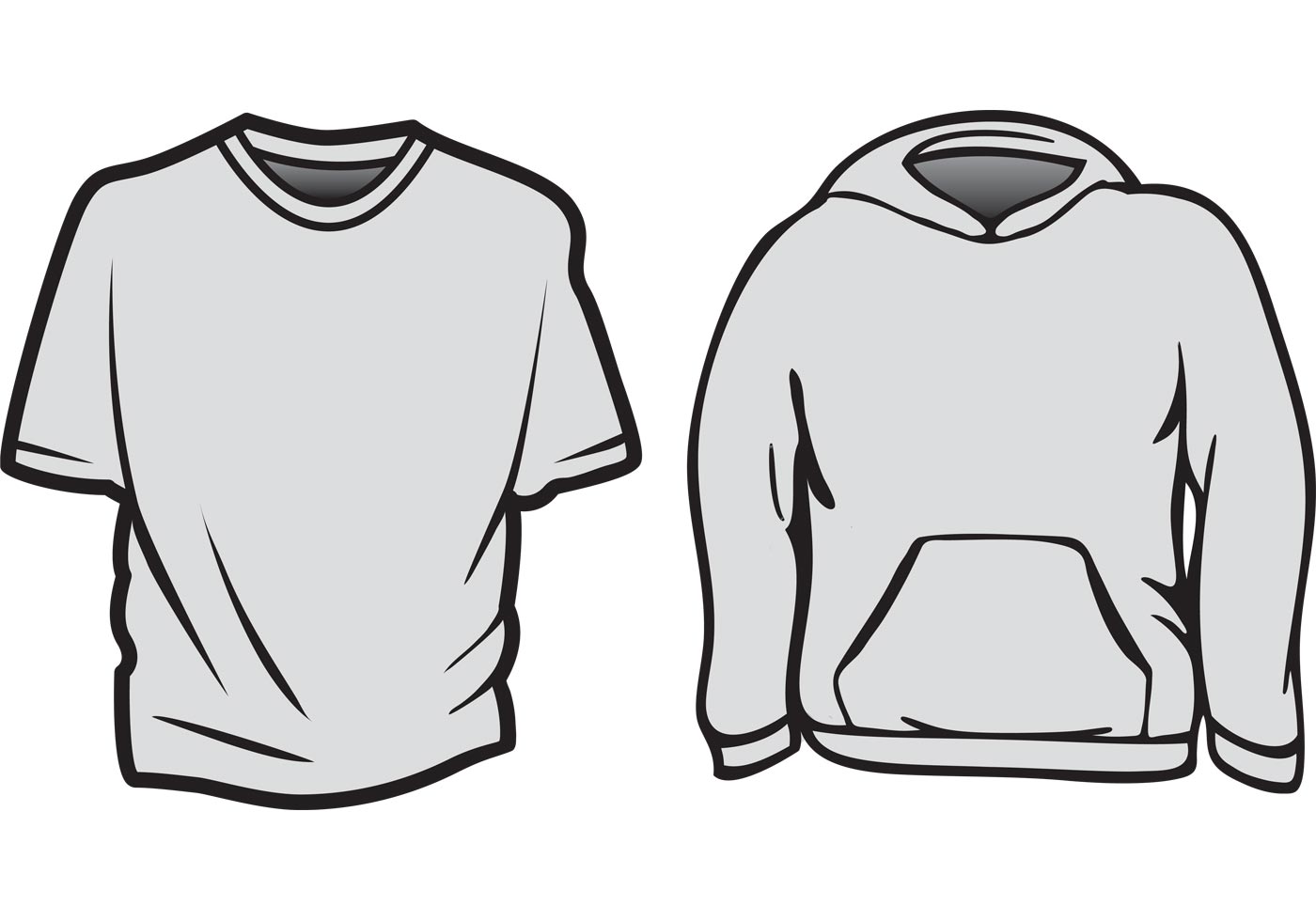 Download Free Vector T-Shirt Templates - Download Free Vector Art, Stock Graphics & Images