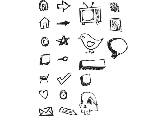 Hand Drawn Vector Icons Hand Drawn Vector Icons