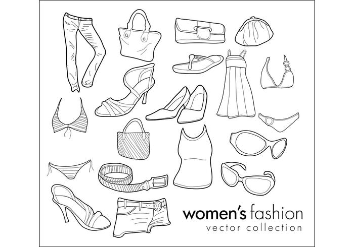 Free Vector Doodles - Women’s Clothing & Fashion Free Vector Doodles - Women’s Clothing & Fashion