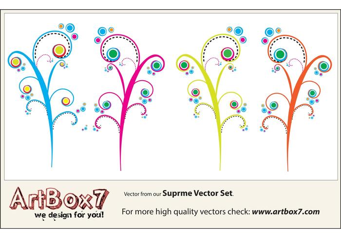 Colorful Swirls Vectors Colorful Swirls Vectors