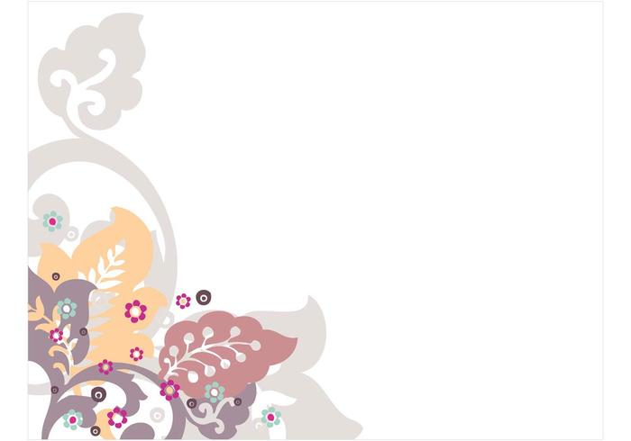 Background Vector with Beautiful Flowers Background Vector with Beautiful Flowers