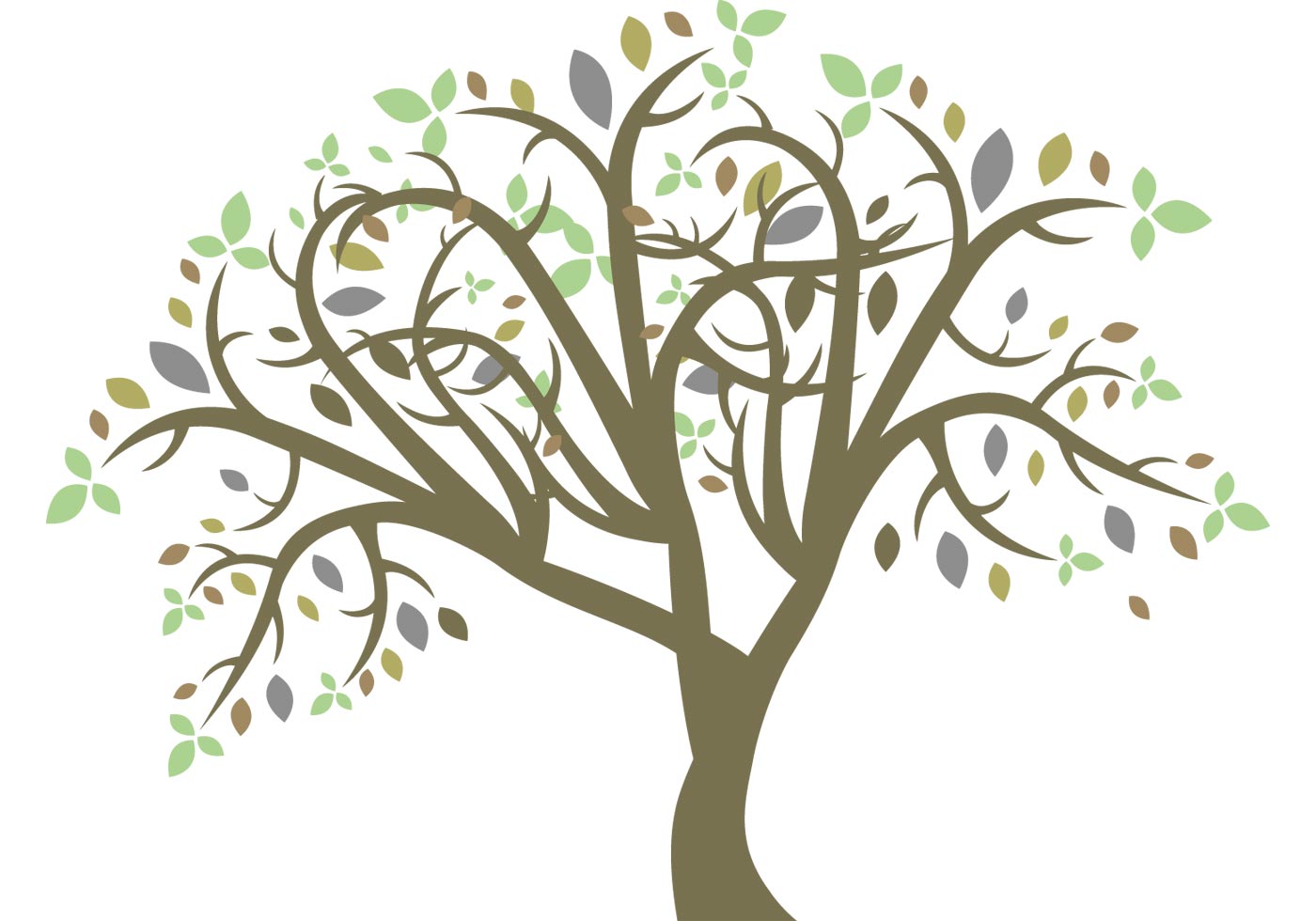 Download Vector colorful tree - Download Free Vector Art, Stock Graphics & Images