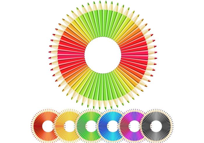 Free vector Crazy pencils Free vector Crazy pencils
