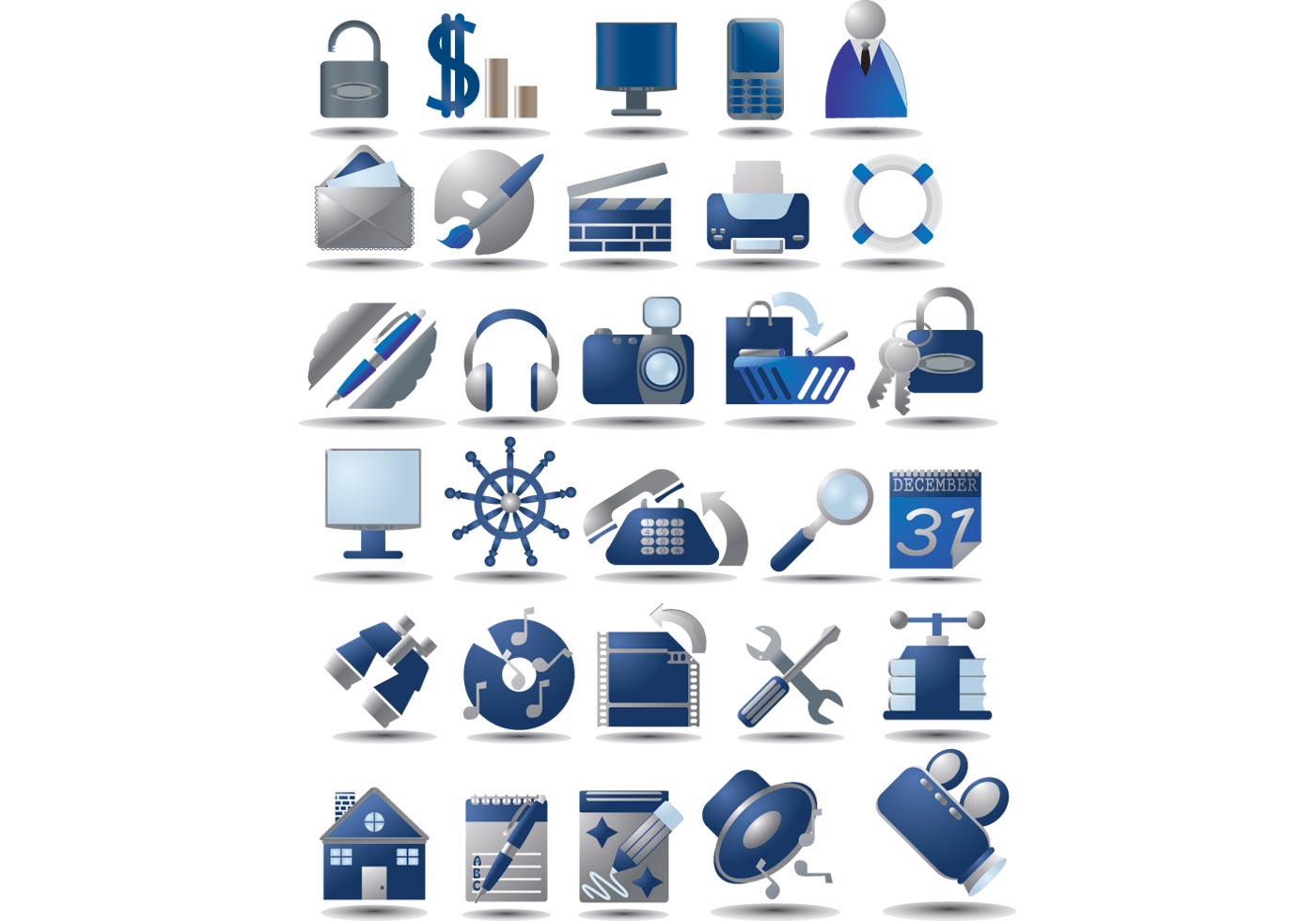 Download Free Vector Icon Set - Download Free Vector Art, Stock Graphics & Images