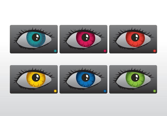 Colourful eyes vector Colourful eyes vector